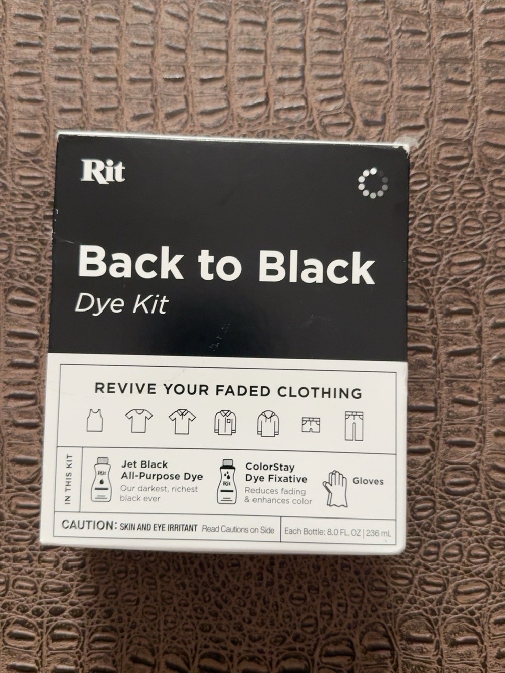 Rit Back to Black Jet Black Clothing Dye Kit